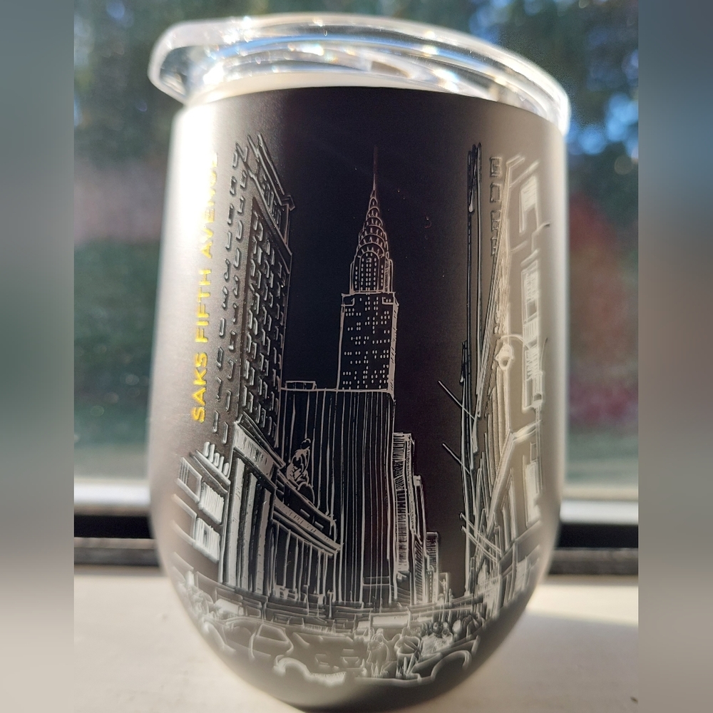 Saks Fifth Avenue Double Walled Wine Tumbler NWT